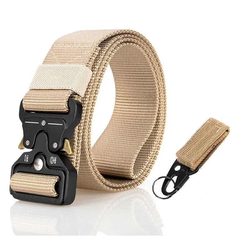 CEINTURE MILITAIRE AVEC BOUCLE EN MÉTAL