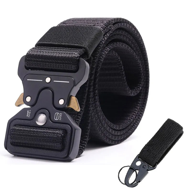 CEINTURE MILITAIRE AVEC BOUCLE EN MÉTAL