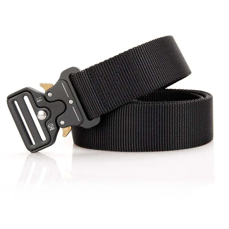 CEINTURE MILITAIRE AVEC BOUCLE EN MÉTAL