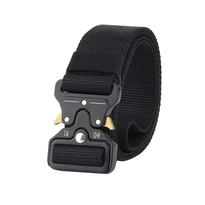 CEINTURE MILITAIRE AVEC BOUCLE EN MÉTAL