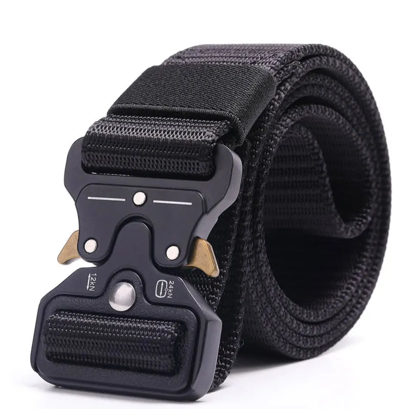 CEINTURE MILITAIRE AVEC BOUCLE EN MÉTAL
