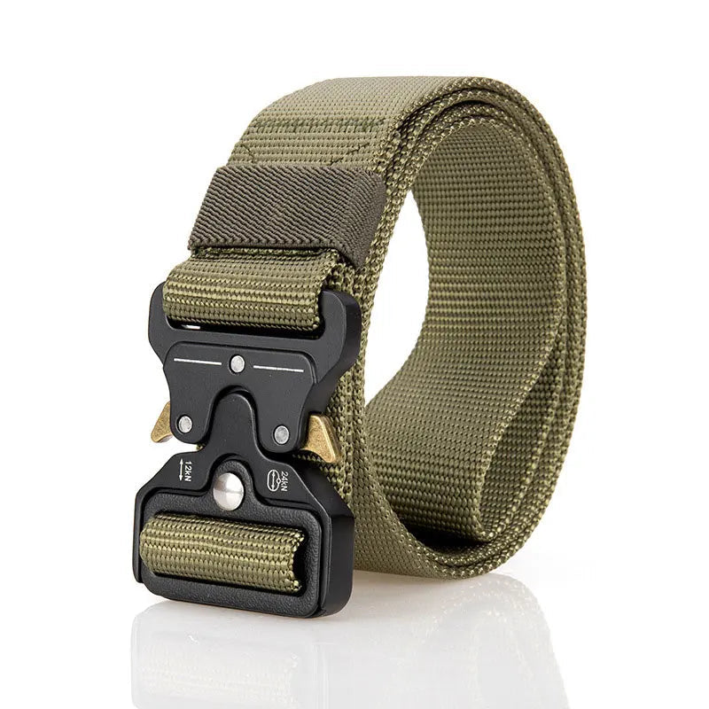 CEINTURE MILITAIRE AVEC BOUCLE EN MÉTAL