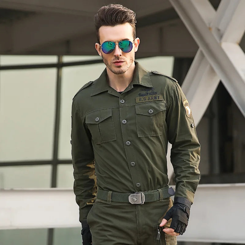 CHEMISE STYLE MILITAIRE HOMME