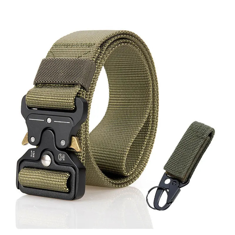 CEINTURE MILITAIRE AVEC BOUCLE EN MÉTAL