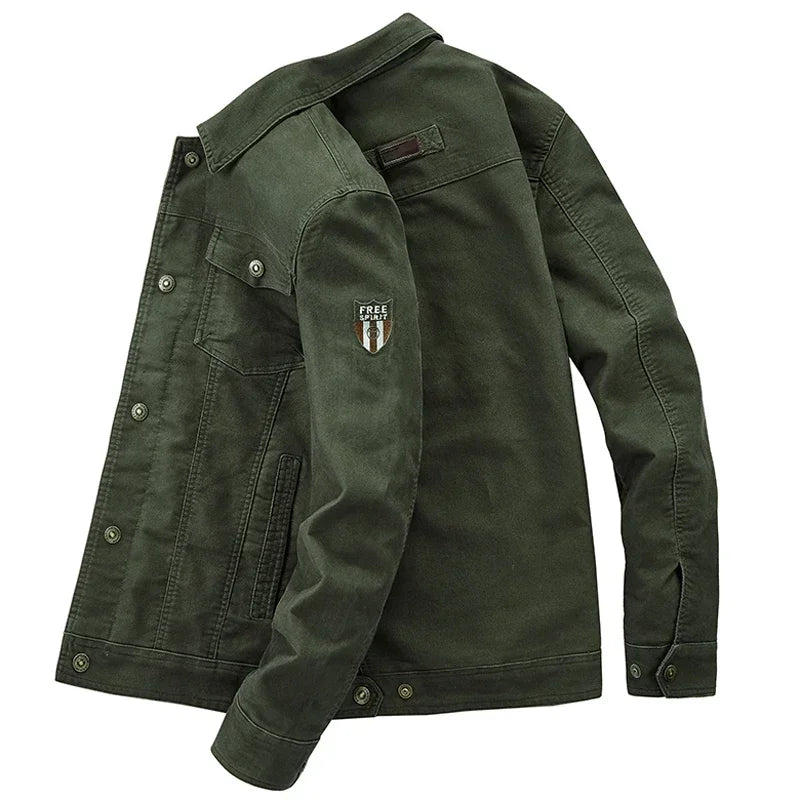 VESTE KAKI MILITAIRE HOMME