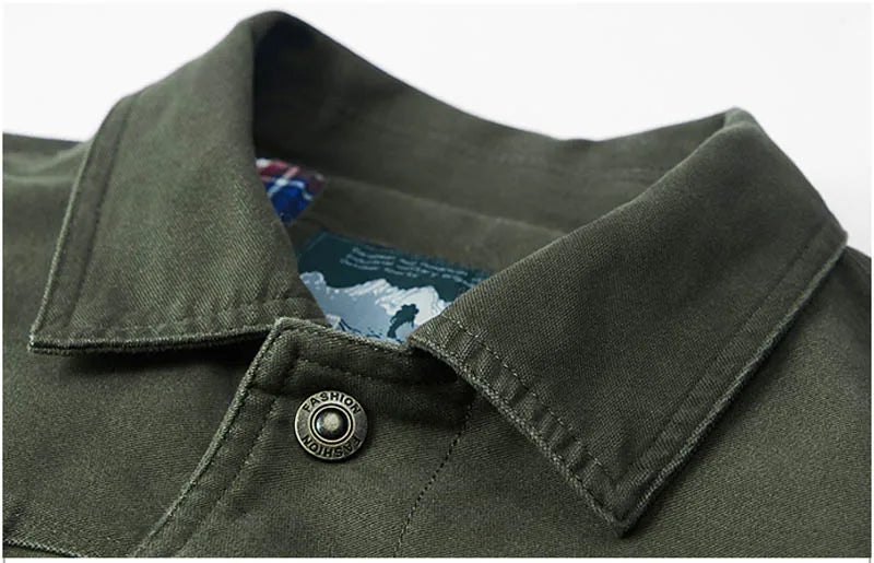 VESTE KAKI MILITAIRE HOMME