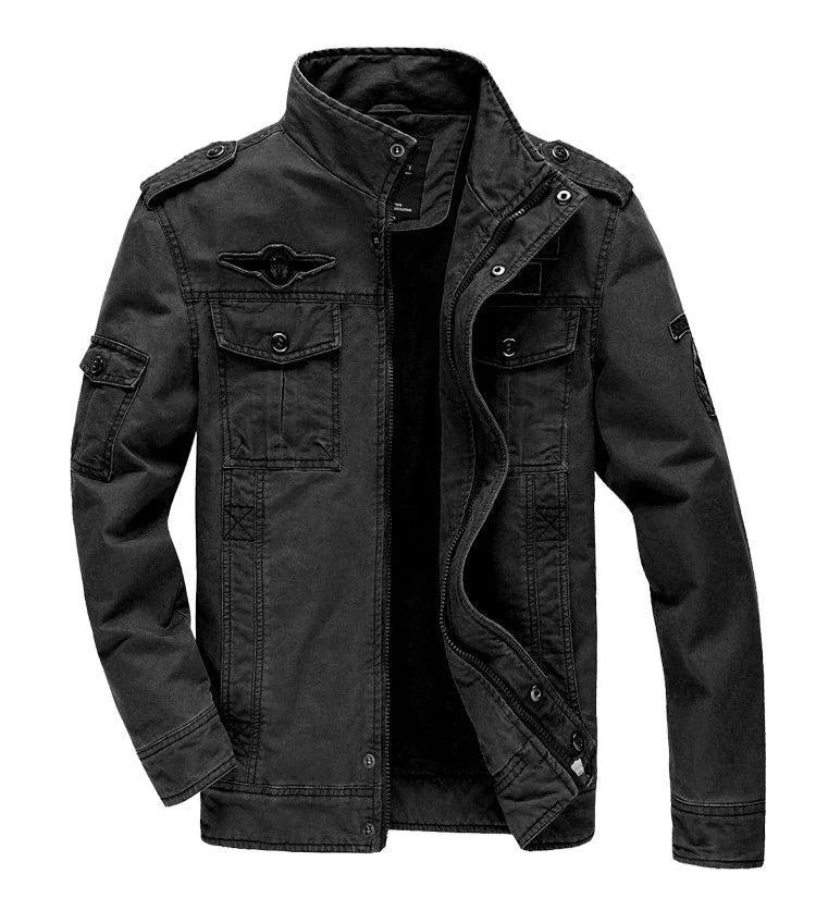 VESTE MILITAIRE KAKI HOMME