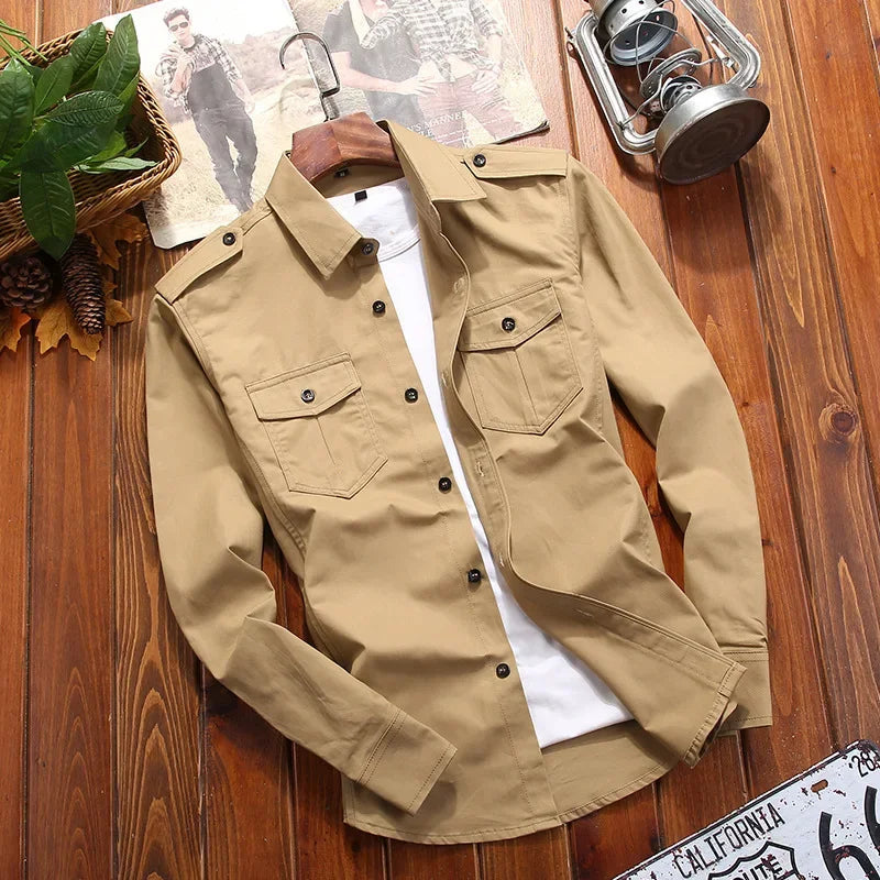 PULL VERT MILITAIRE HOMME