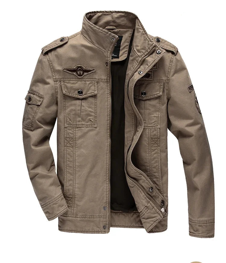 VESTE MILITAIRE KAKI HOMME