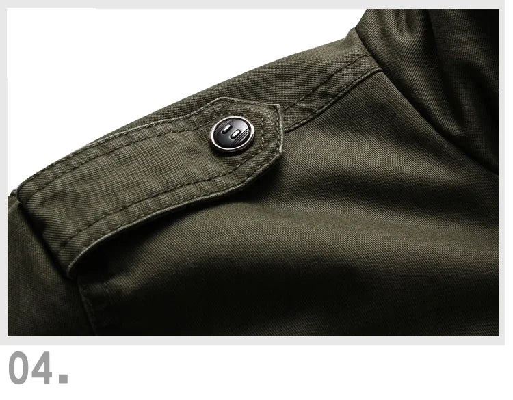 VESTE MILITAIRE KAKI HOMME