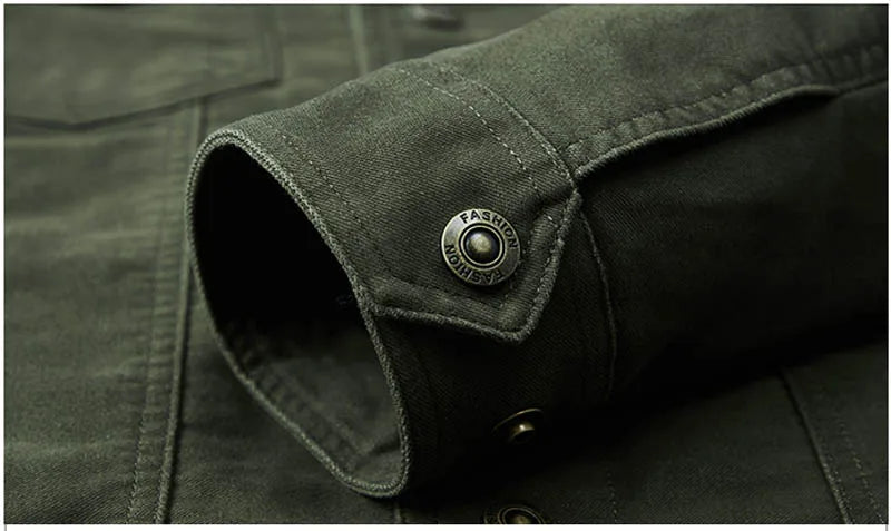 VESTE KAKI MILITAIRE HOMME