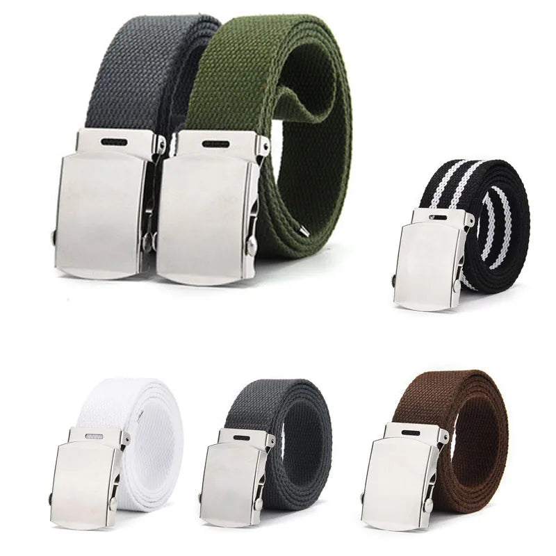 CEINTURE MILITAIRE AVEC CLAPET EN ACIER