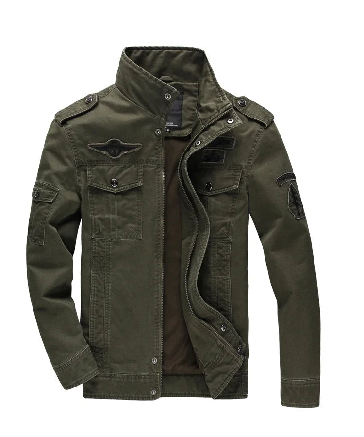 VESTE MILITAIRE KAKI HOMME