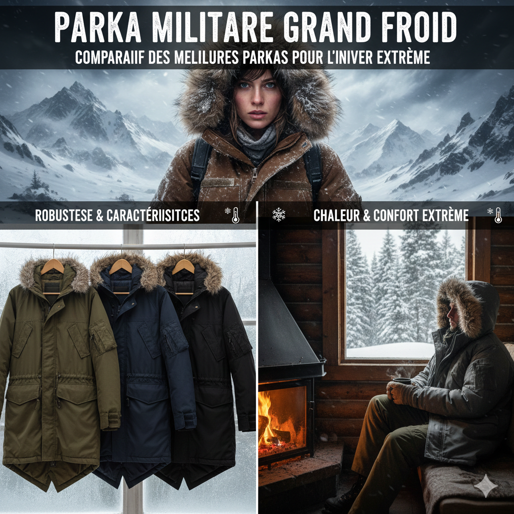 Parka Militaire Grand Froid : Comparatif des meilleures parkas pour l'hiver extrême