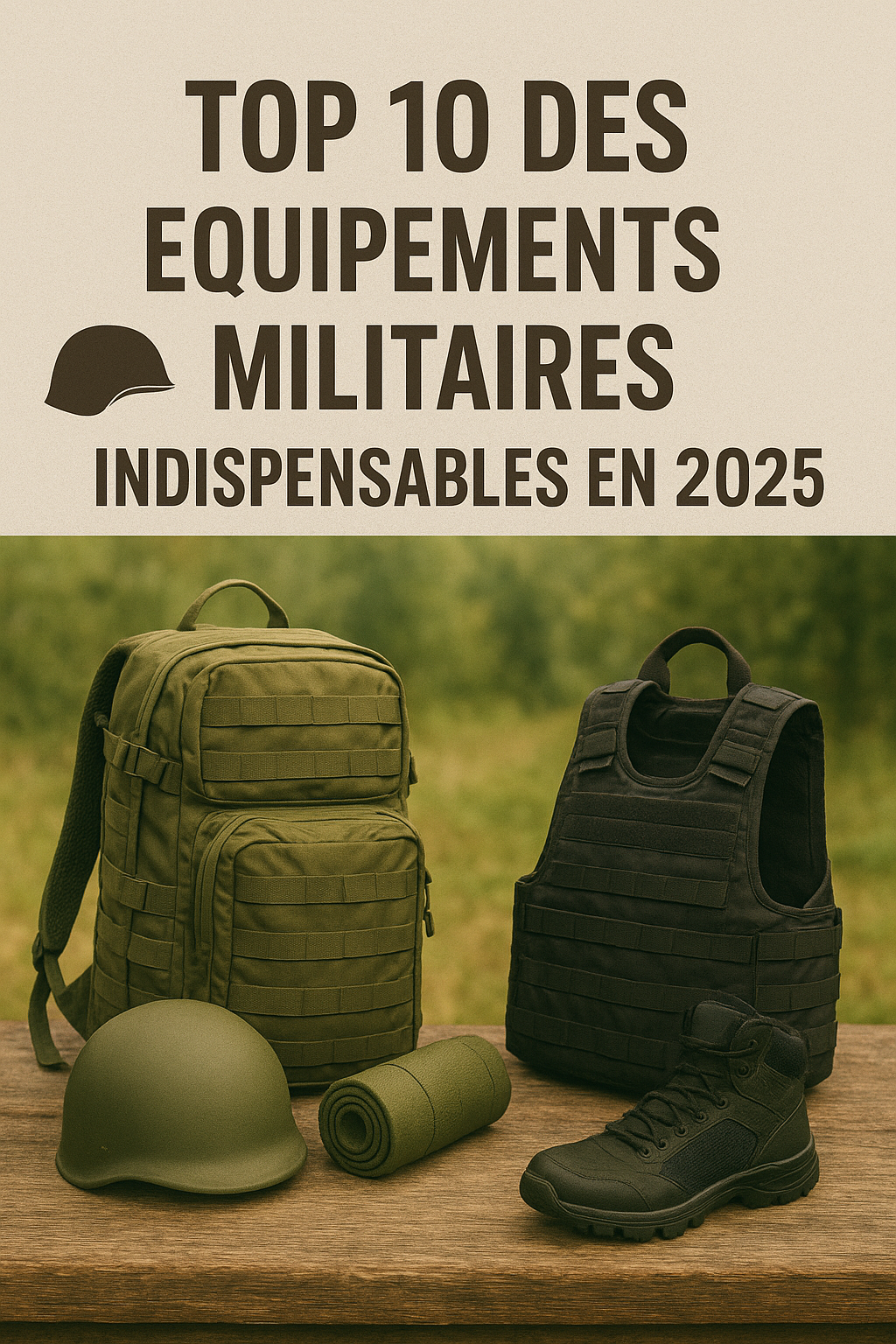 🪖 Top 10 des Équipements Militaires Indispensables en 2025