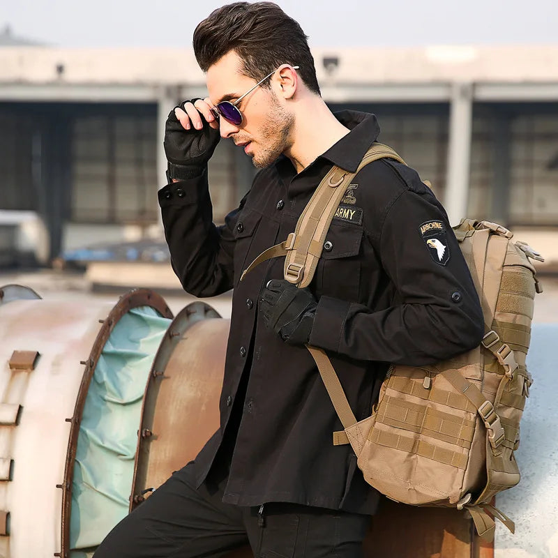 CHEMISE STYLE MILITAIRE HOMME