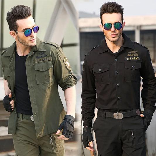 CHEMISE STYLE MILITAIRE HOMME