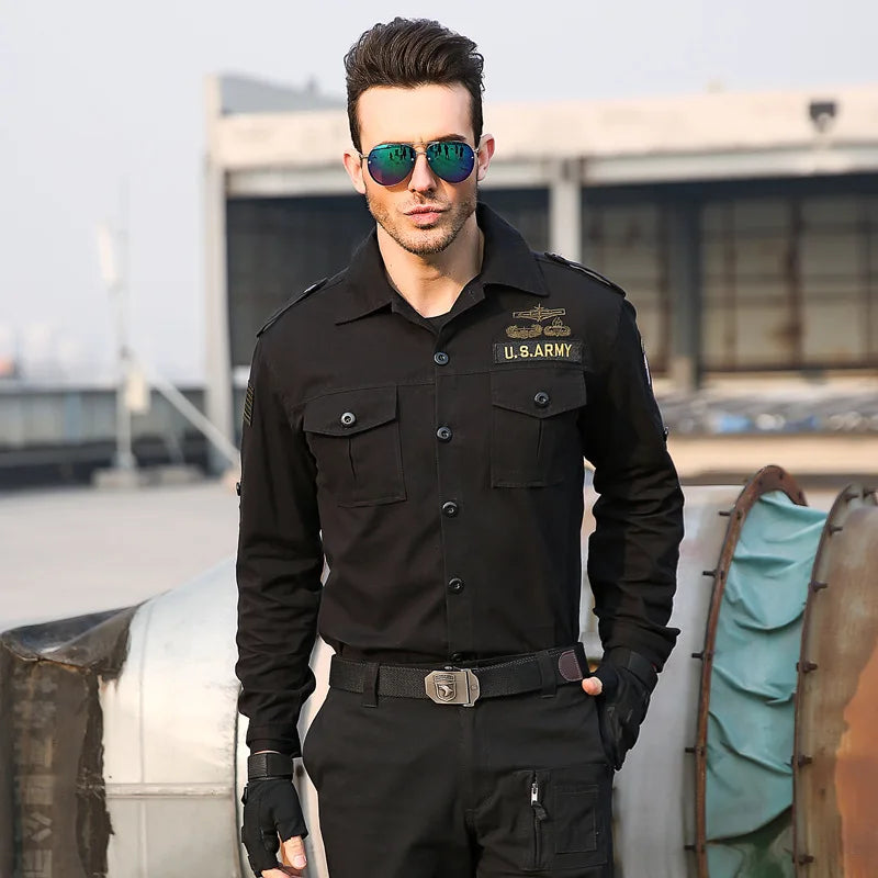 CHEMISE STYLE MILITAIRE HOMME