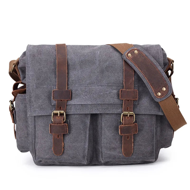 SAC MILITAIRE VINTAGE EN TOILE