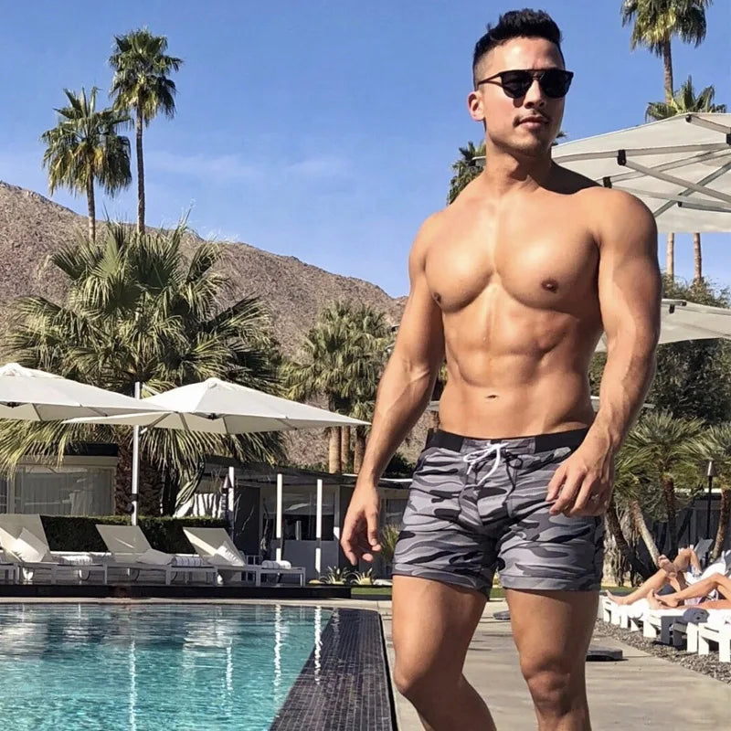 SHORT DE BAIN MILITAIRE HOMME