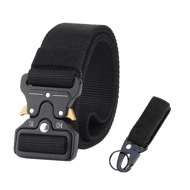 CEINTURE MILITAIRE AVEC BOUCLE EN MÉTAL