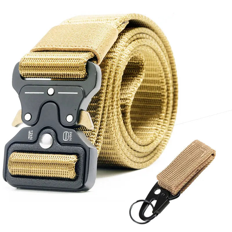 CEINTURE MILITAIRE AVEC BOUCLE EN MÉTAL