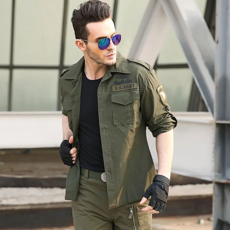 CHEMISE STYLE MILITAIRE HOMME