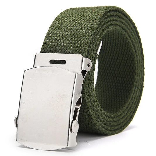 CEINTURE MILITAIRE AVEC CLAPET EN ACIER