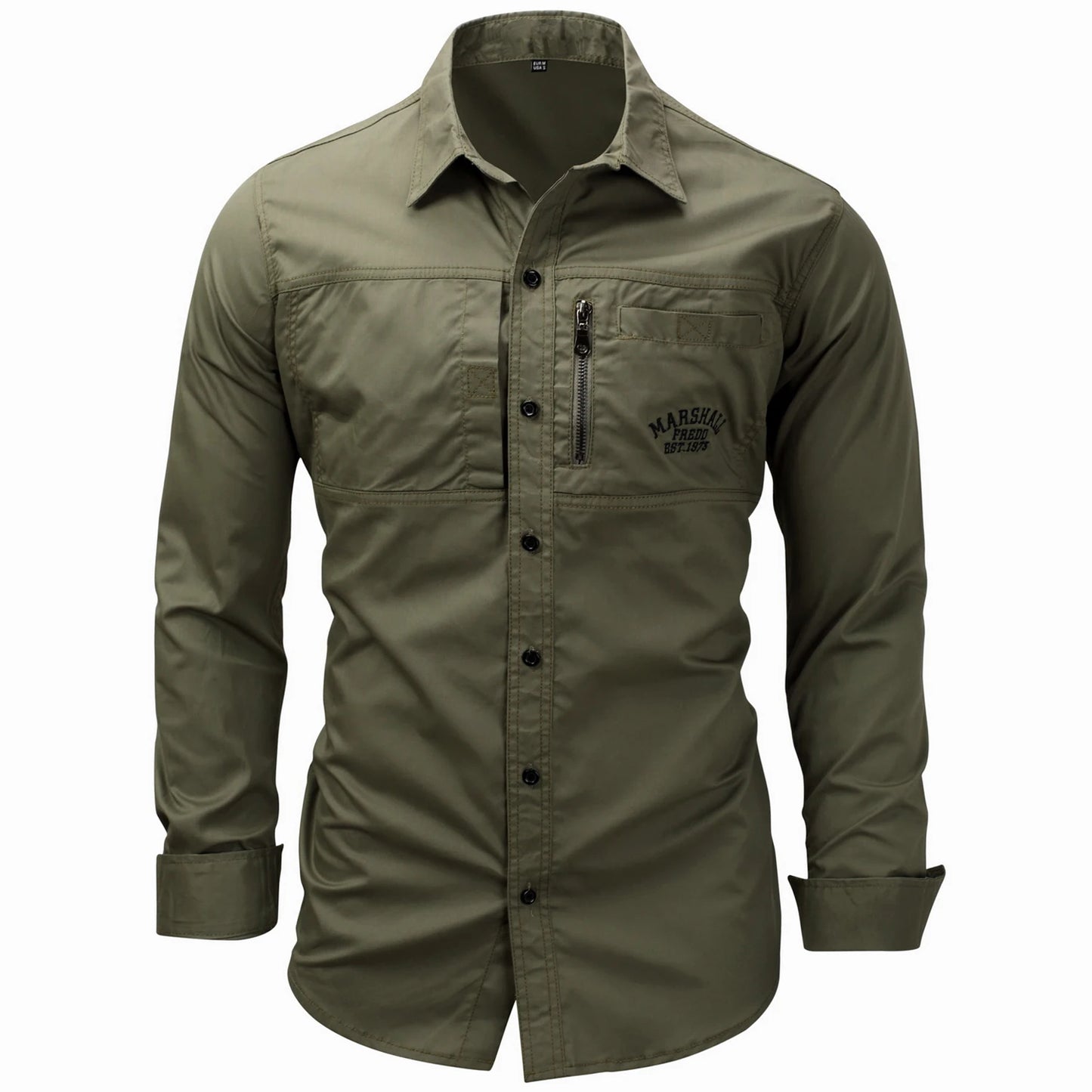 CHEMISE VERT MILITAIRE HOMME