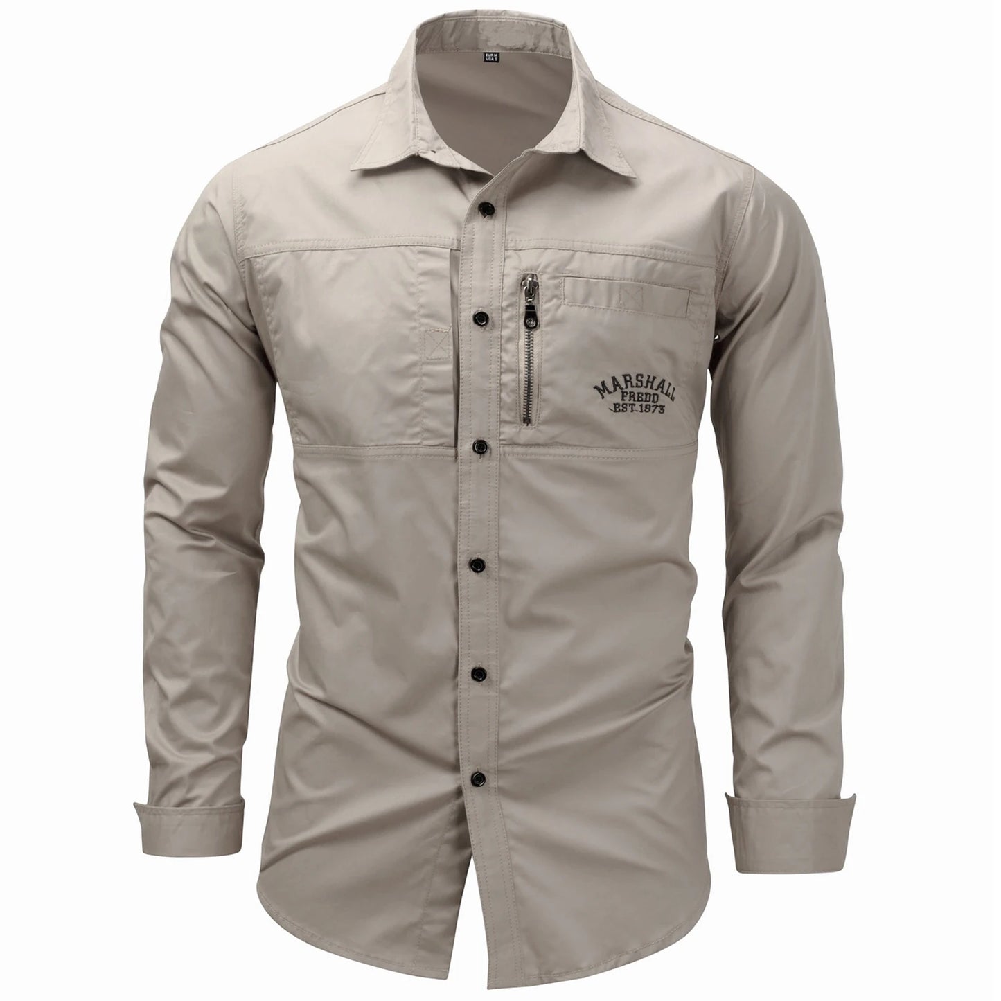 CHEMISE VERT MILITAIRE HOMME