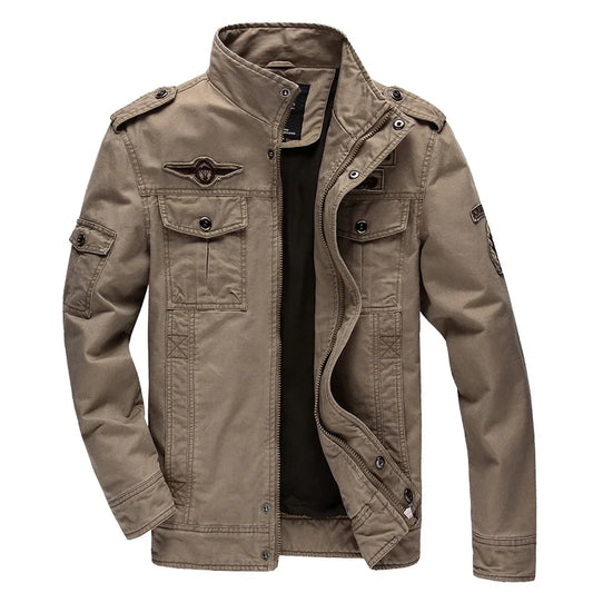 VESTE MILITAIRE KAKI HOMME