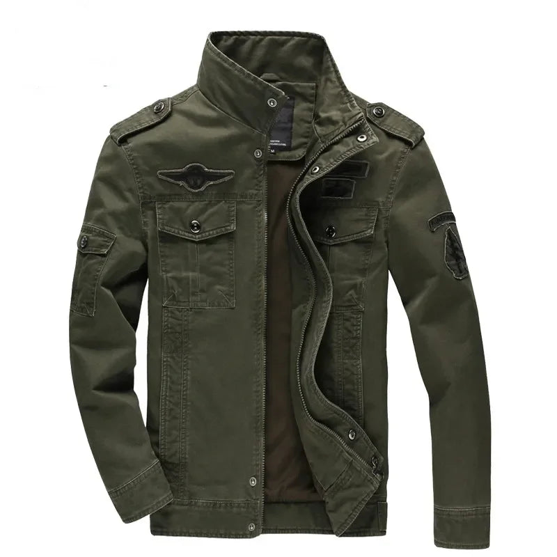 VESTE MILITAIRE KAKI HOMME