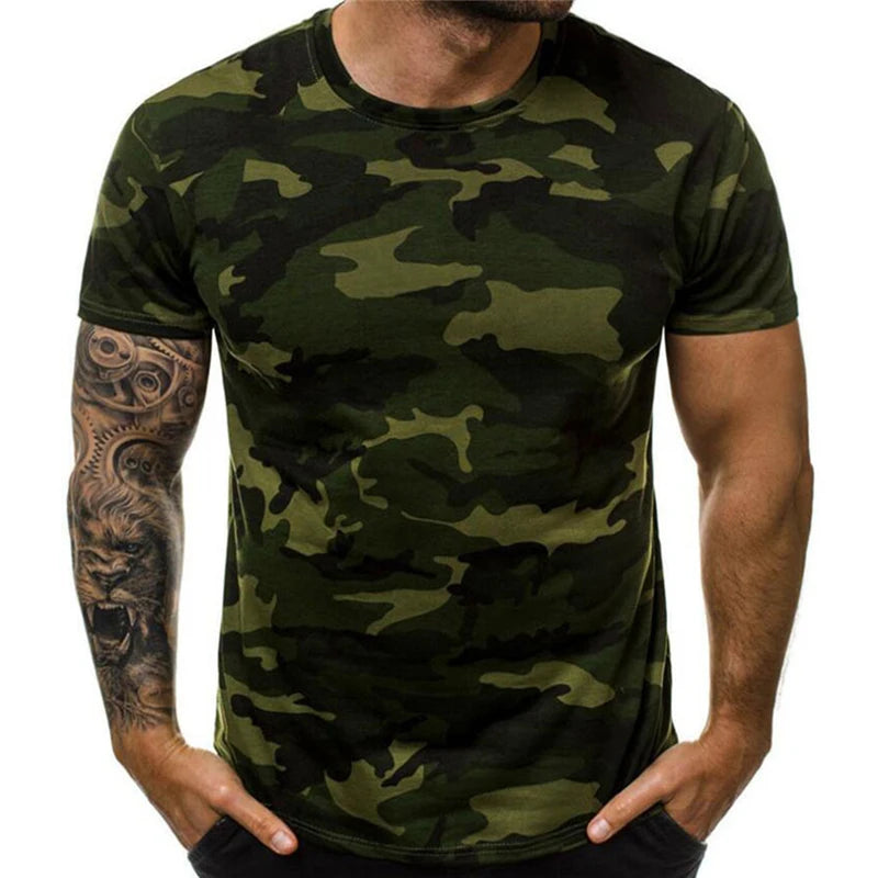 T-SHIRT MOTIF MILITAIRE
