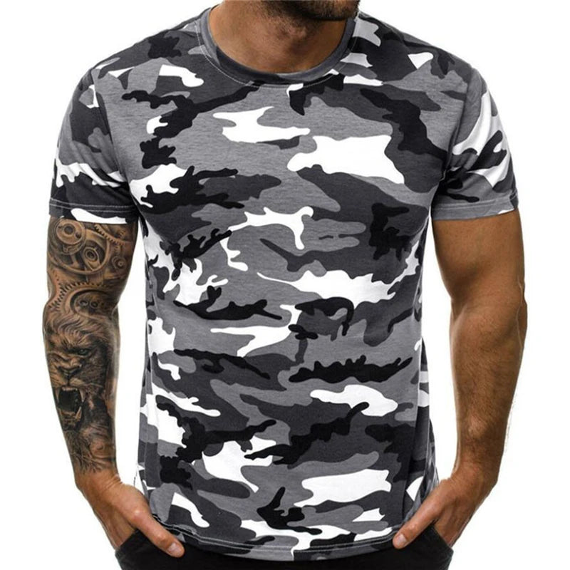 T-SHIRT MOTIF MILITAIRE