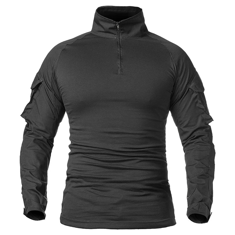T-SHIRT MILITAIRE EN TISSU ÉLASTIQUE