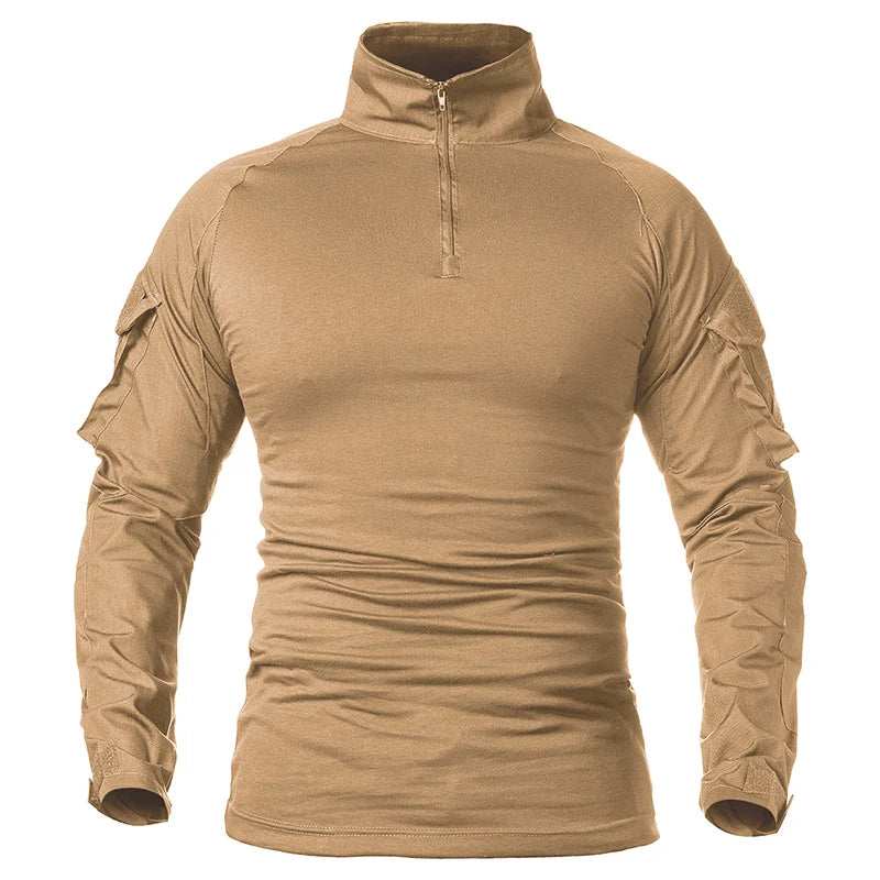 T-SHIRT MILITAIRE EN TISSU ÉLASTIQUE