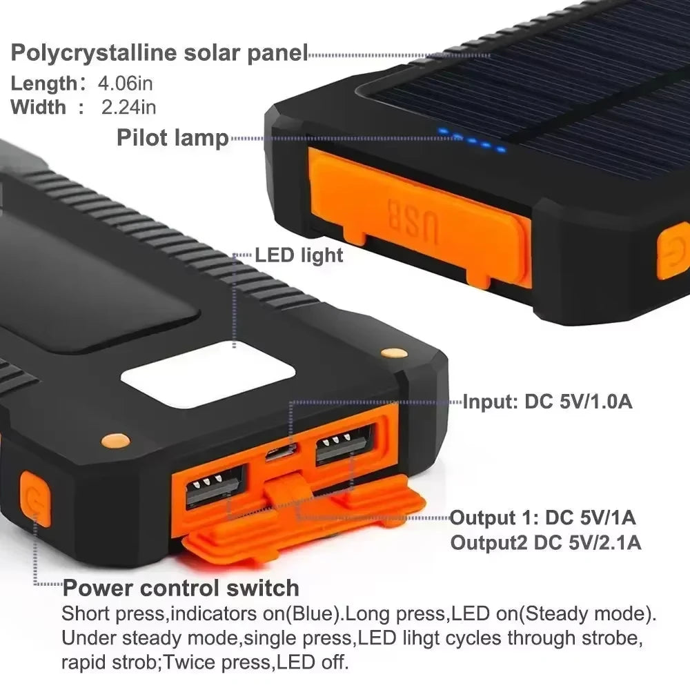 Chargeur solaire smartphone