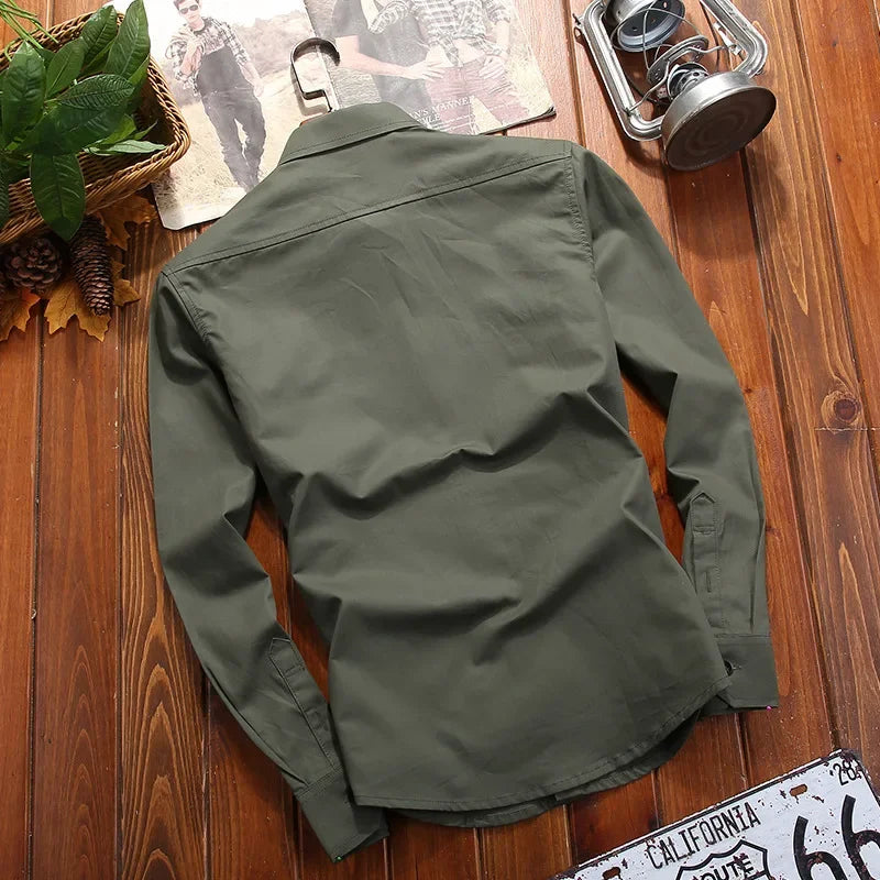 PULL VERT MILITAIRE HOMME