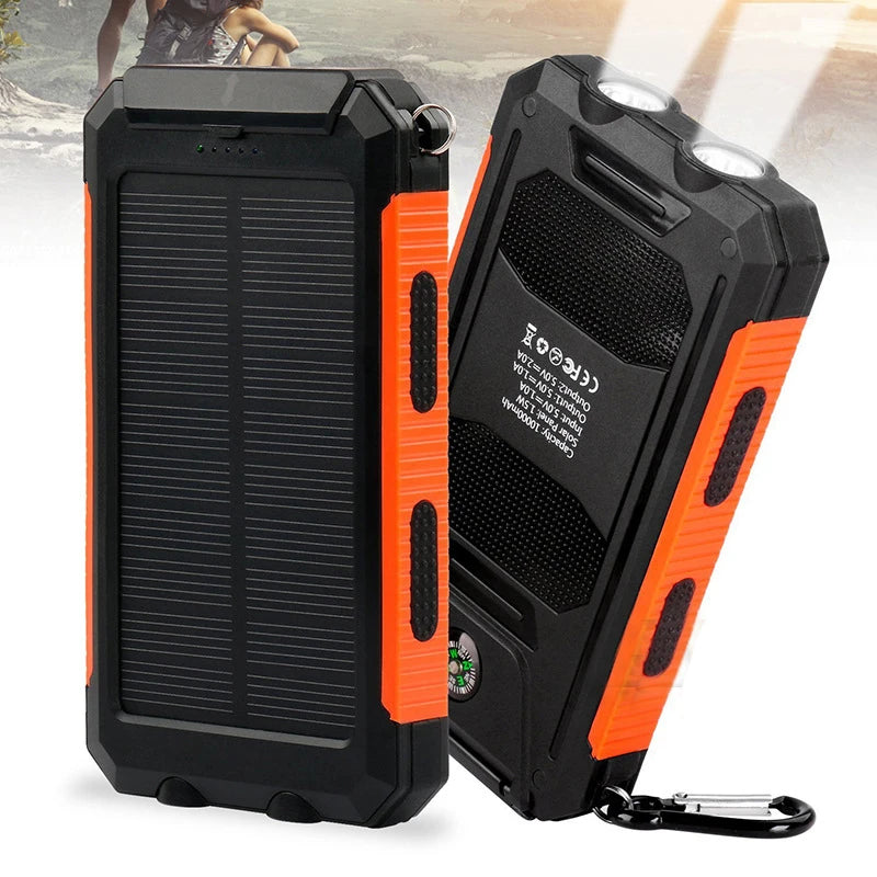 CHARGEUR SOLAIRE - CHARGEUR AVEC LAMPE D'ECLAIRAGE