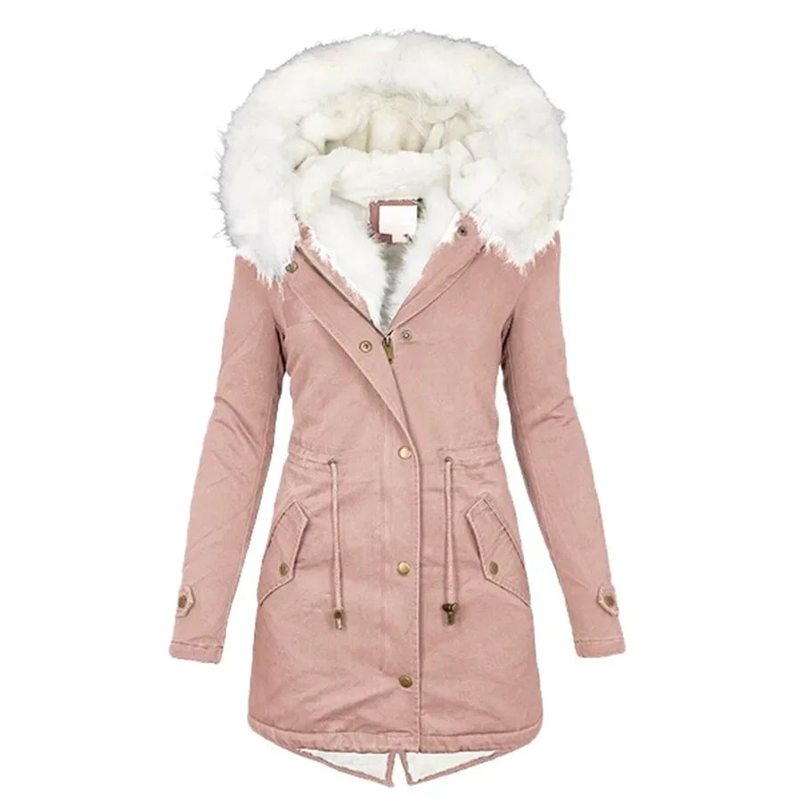 PARKA FEMME MILITAIRE AVEC FOURRURE