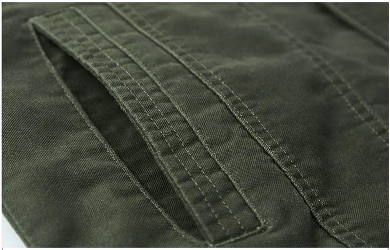 VESTE KAKI MILITAIRE HOMME