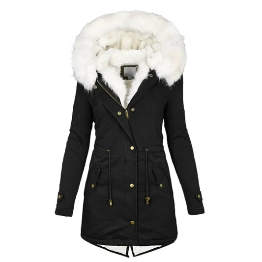 PARKA FEMME MILITAIRE AVEC FOURRURE