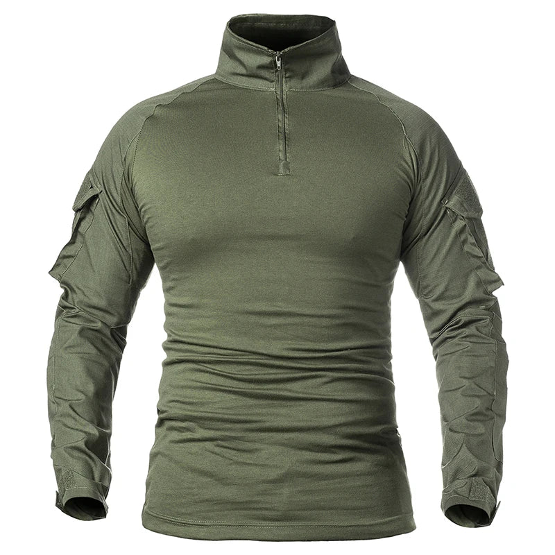 T-SHIRT MILITAIRE EN TISSU ÉLASTIQUE