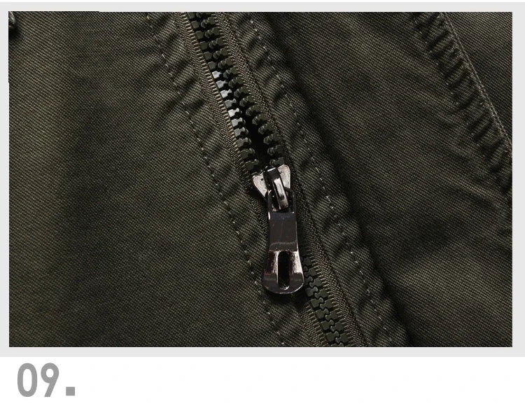 VESTE MILITAIRE KAKI HOMME